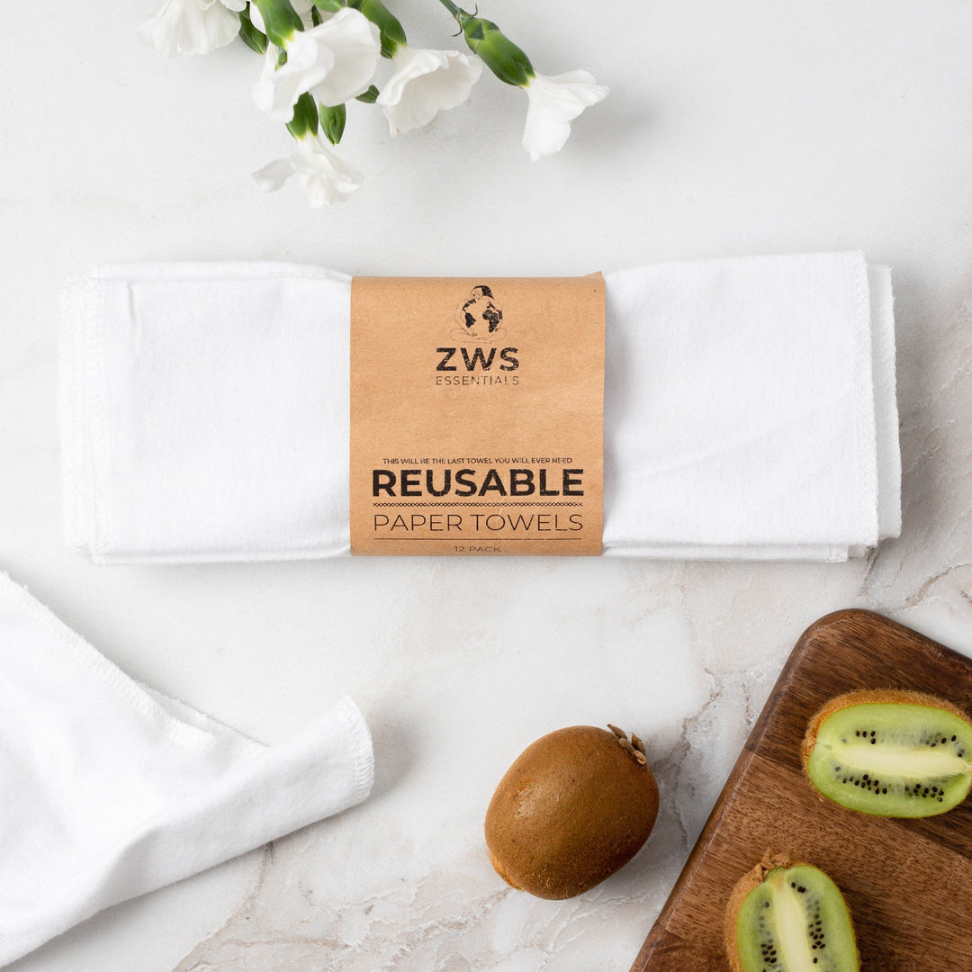 Organic Cotton Flannel Reusable Paper Towels
