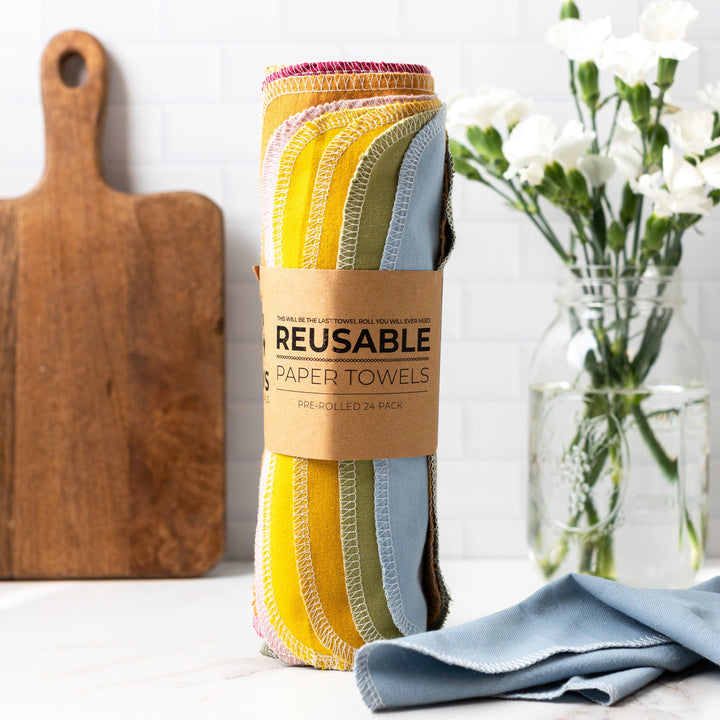 Organic Cotton Flannel Reusable Paper Towels