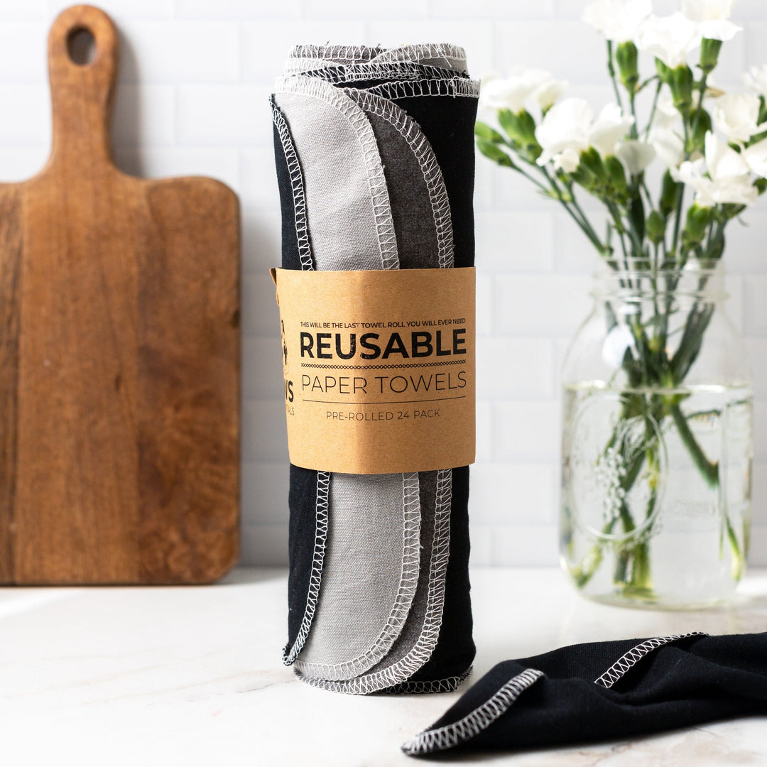 Organic Cotton Flannel Reusable Paper Towels