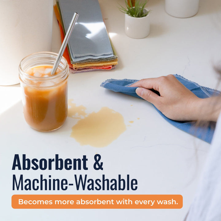 Organic Cotton Flannel Reusable Paper Towels