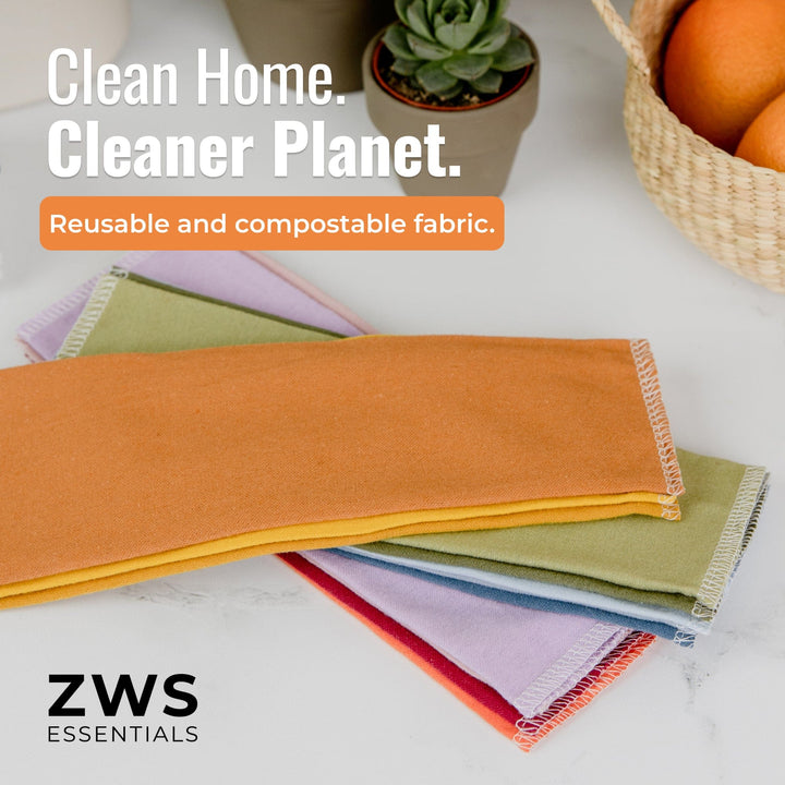Organic Cotton Flannel Reusable Paper Towels