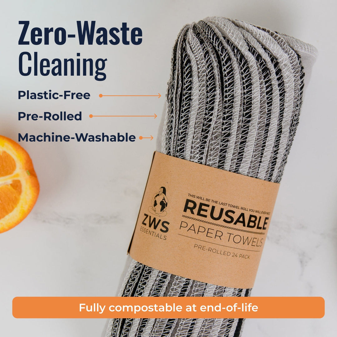 Organic Cotton Flannel Reusable Paper Towels