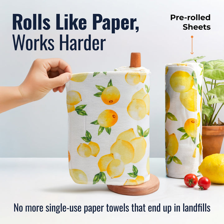 Organic Cotton Flannel Reusable Paper Towels
