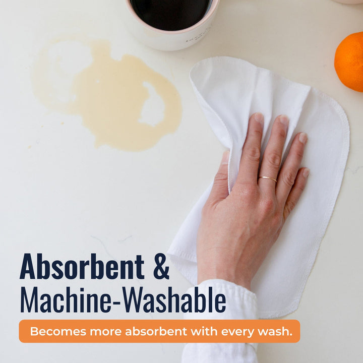 Organic Cotton Flannel Reusable Paper Towels