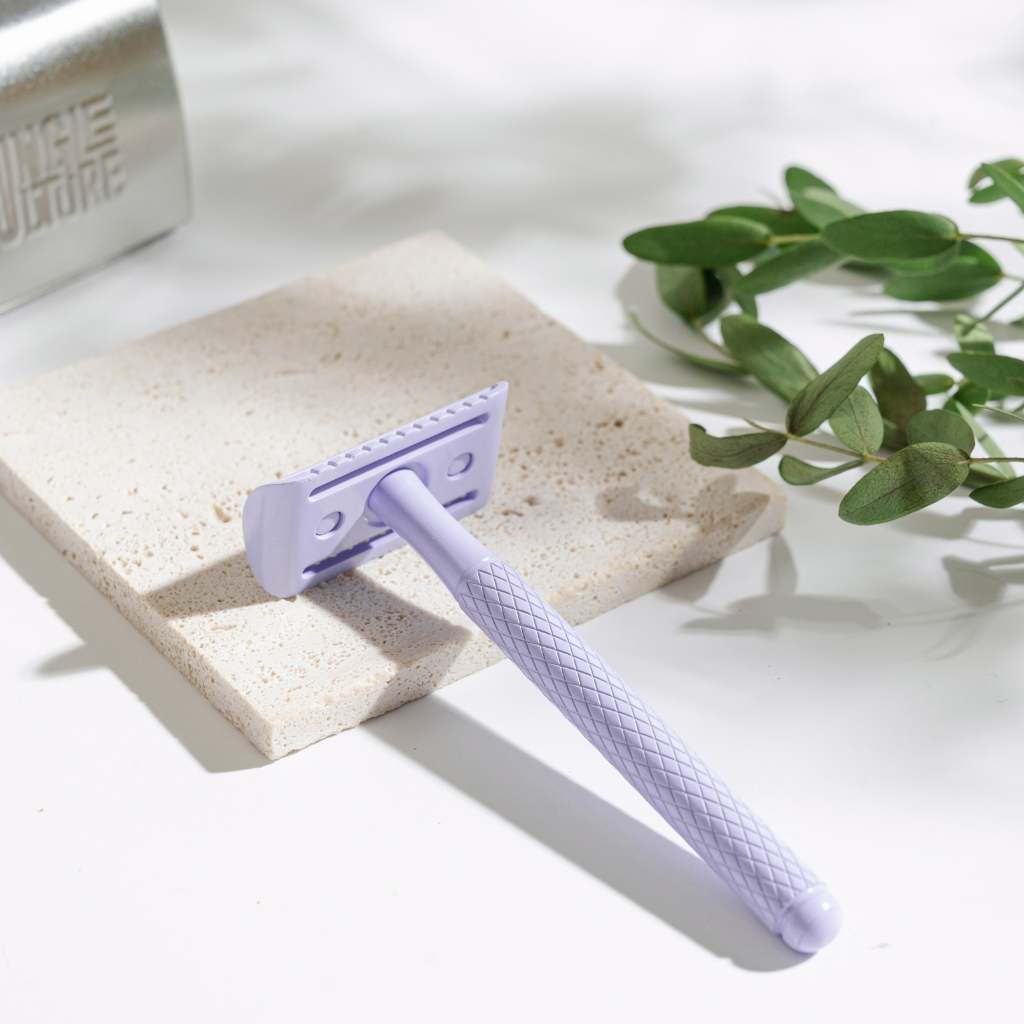Reusable Metal Diamond Grip Safety Razor Set, 11 Ct.
