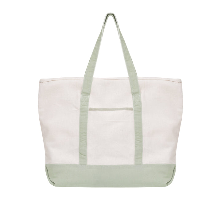 Organic Cotton Canvas Zip Tote Bag, 16" x 21"