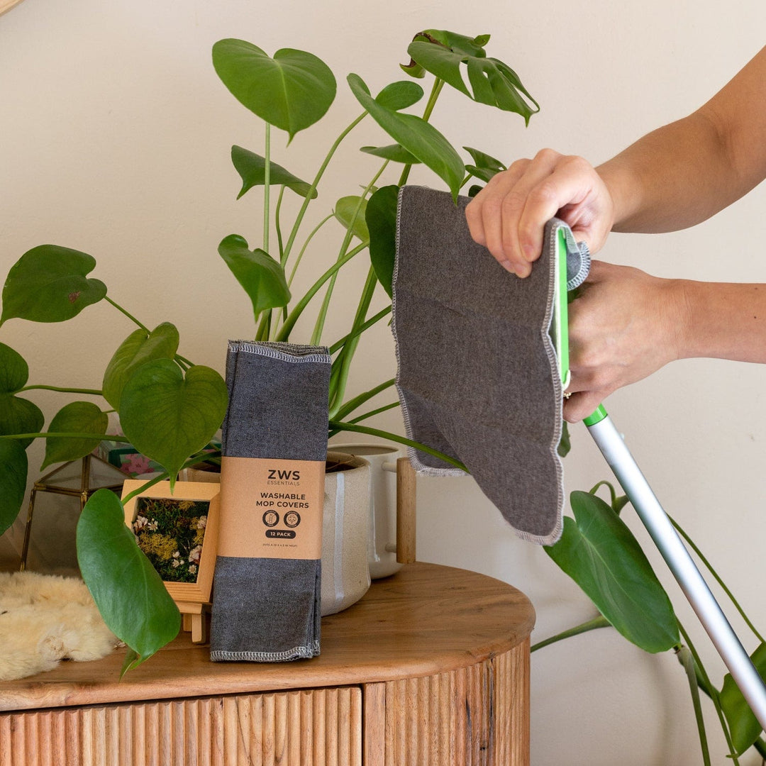 Washable Cloth Mop Covers, Swiffer-Fit 10" x 4.5"