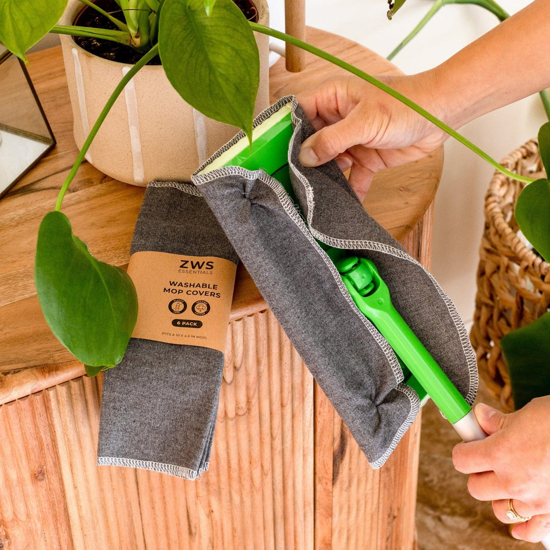 Washable Cloth Mop Covers, Swiffer-Fit 10" x 4.5"