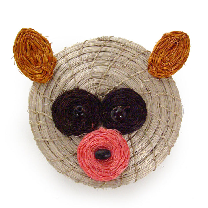 Handcrafted Sisal Lidded Storage Basket, 2" x 2.5"