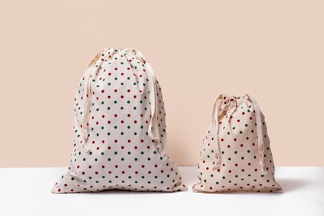 Printed Cotton Gift Bag Set