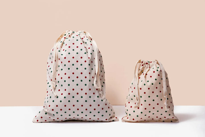 Printed Cotton Gift Bag Set