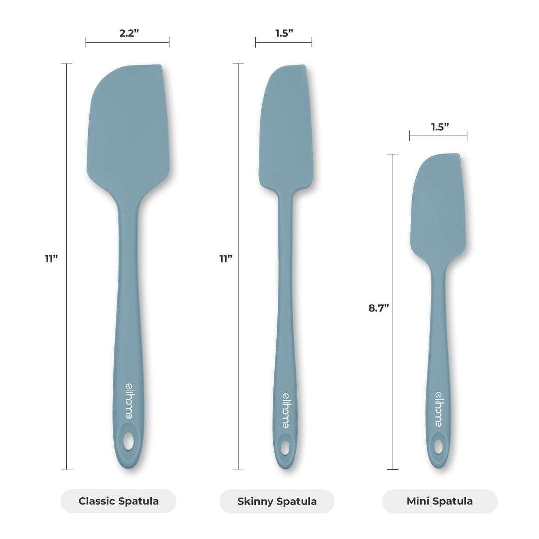 BPA-Free Silicone Kitchen Spatula Set, Red, 3 Ct.