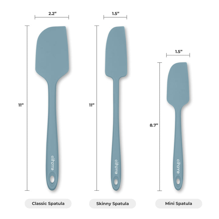 BPA-Free Silicone Kitchen Spatula Set, Red, 3 Ct.