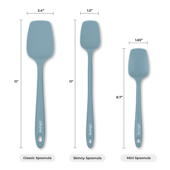 BPA-Free Silicone Kitchen Spatula Set, Red, 3 Ct.