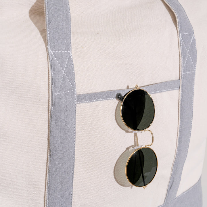 Organic Cotton Canvas Zip Tote Bag, 16" x 21"