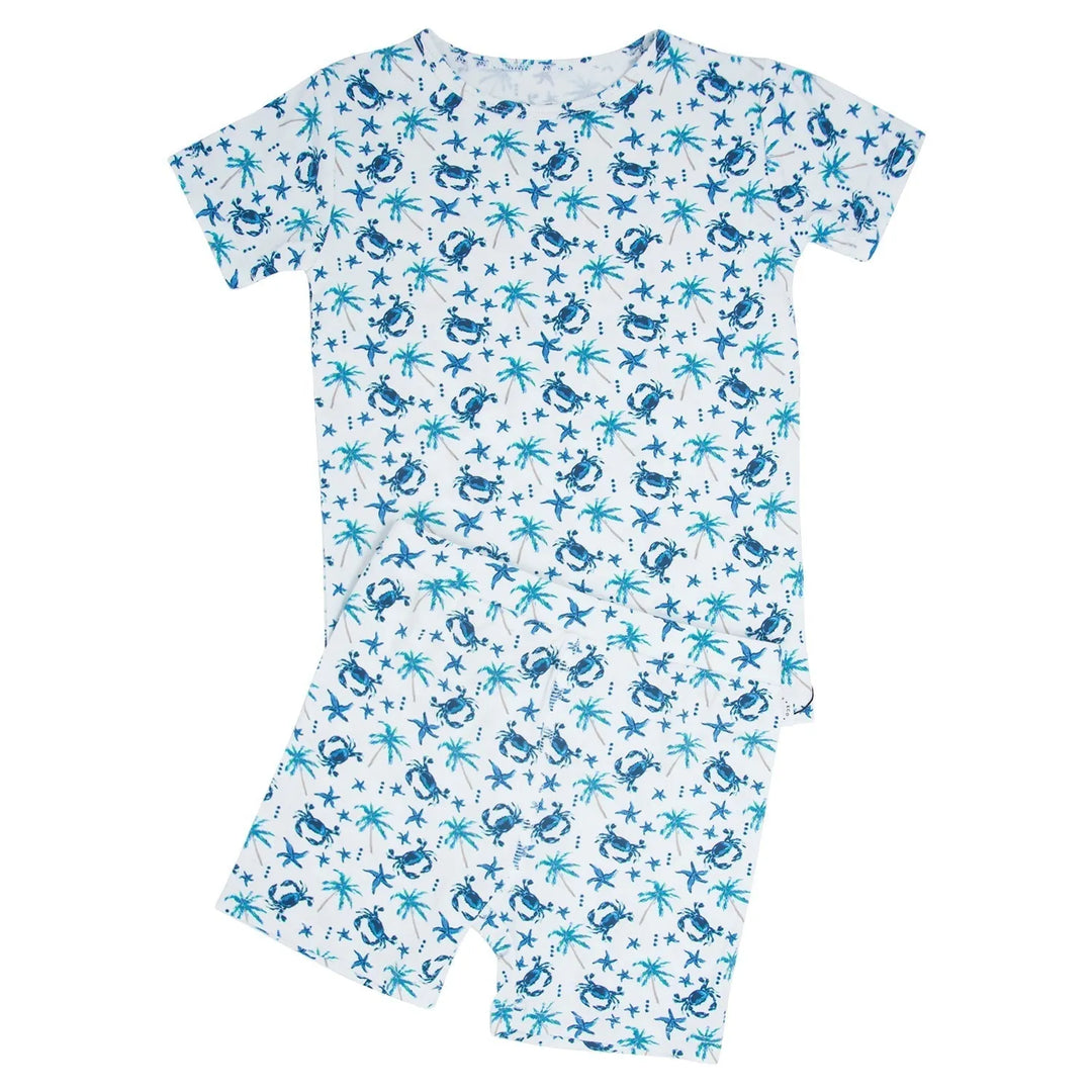 Baby Blue Crabs Pajama Set