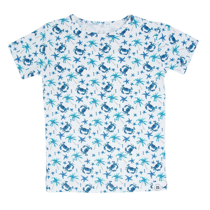 Bamboo Baby Pajama Set, Blue Crabs