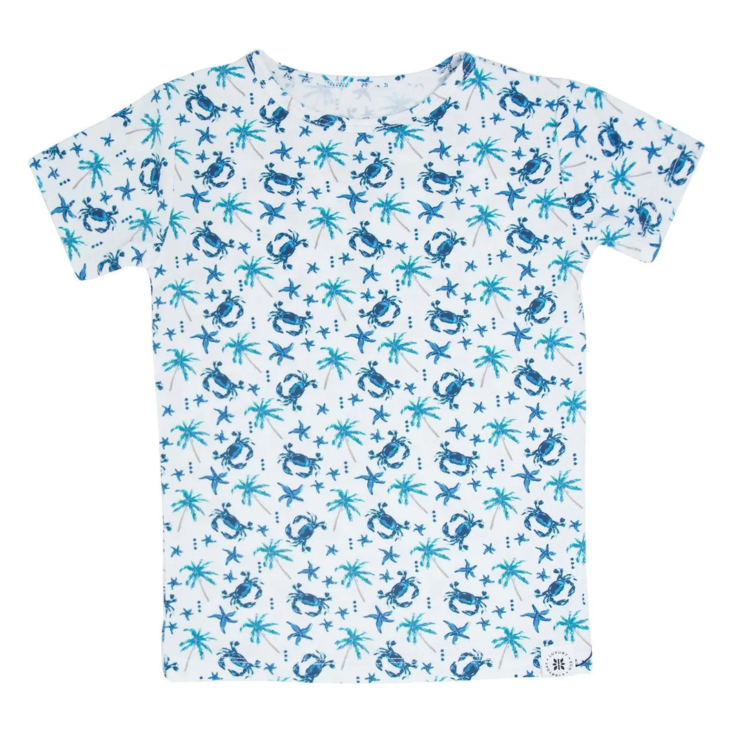 Baby Blue Crabs Pajama Set