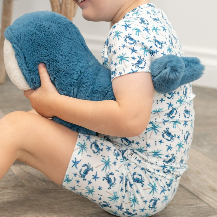 Bamboo Baby Pajama Set, Blue Crabs