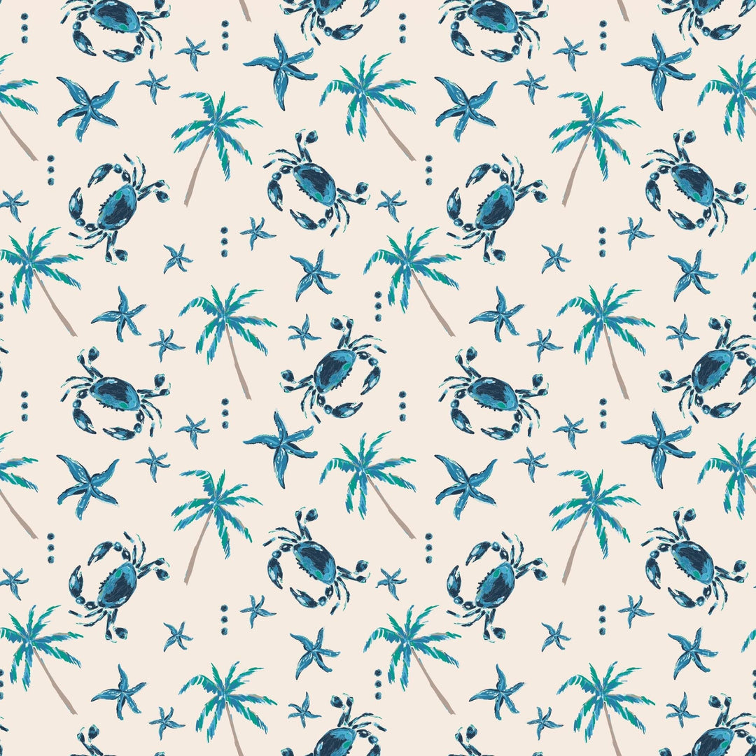 Bamboo Baby Pajama Set, Blue Crabs