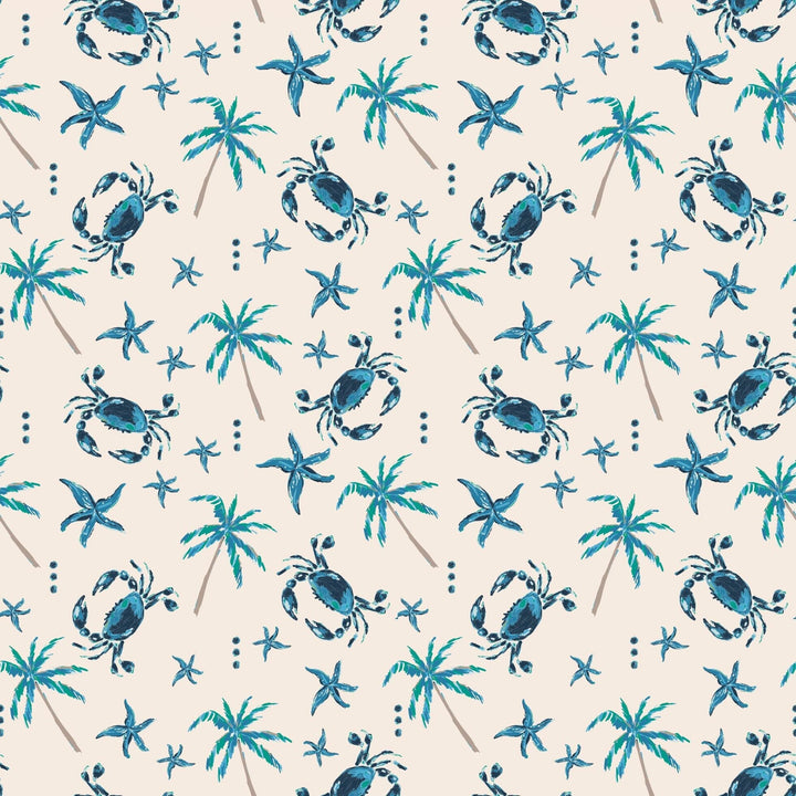 Bamboo Baby Pajama Set, Blue Crabs