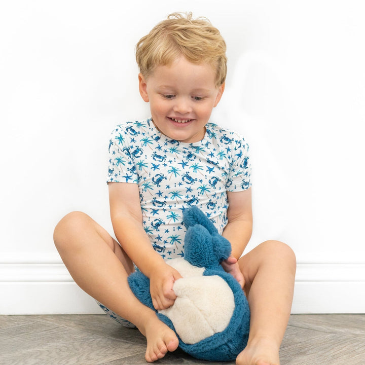 Bamboo Baby Pajama Set, Blue Crabs