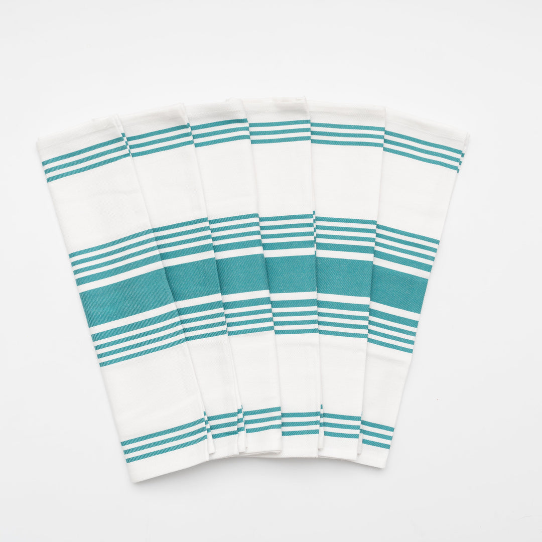 Organic Cotton Striped Kitchen Towels, 20"x30", 6 Ct.