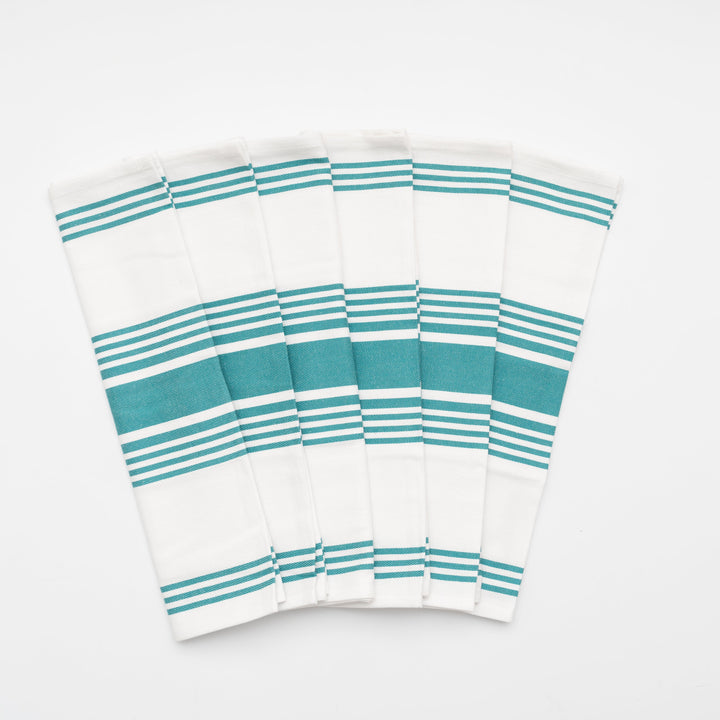 Organic Cotton Striped Kitchen Towels, 20"x30", 6 Ct.
