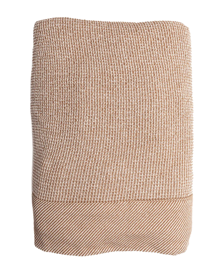 Pergamon Camel Waffle Throw Blanket