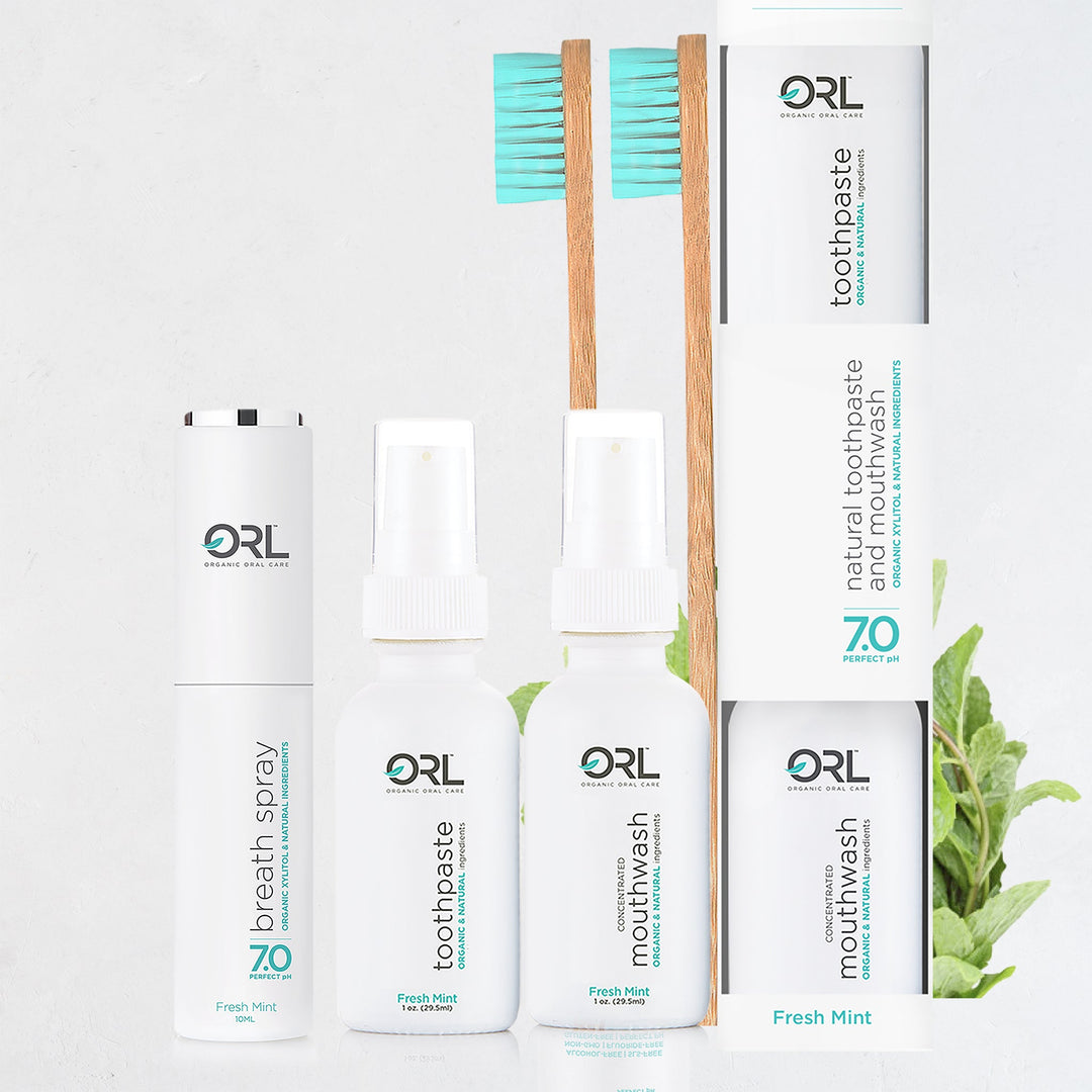 Non-Toxic Fresh Mint Oral Care Travel Set, 4 Ct.