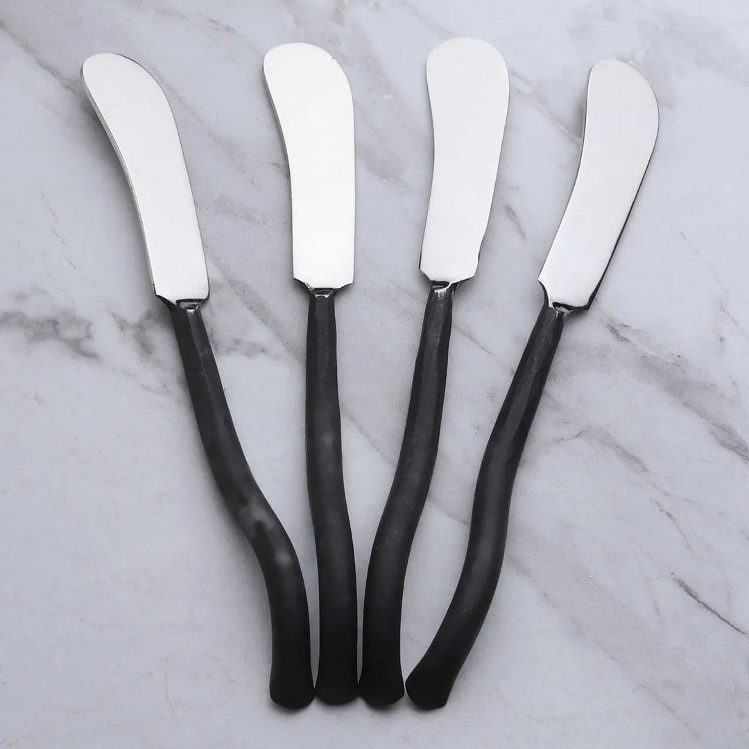 Artisan Twig 18/8 Steel Cheese Spreaders, 4 Ct.
