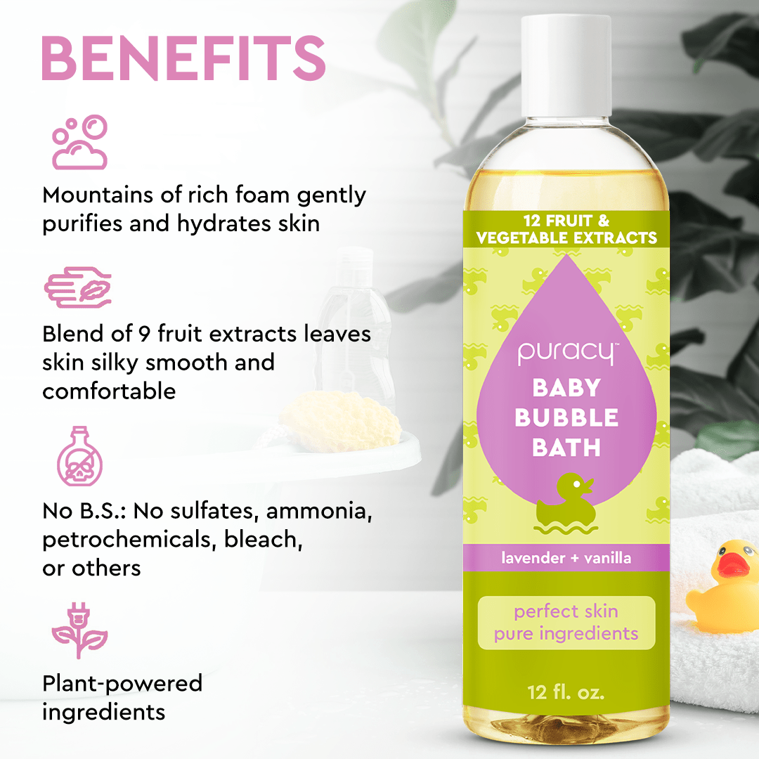 Hypoallergenic pH-Balanced Baby Bubble Bath, 16 oz.