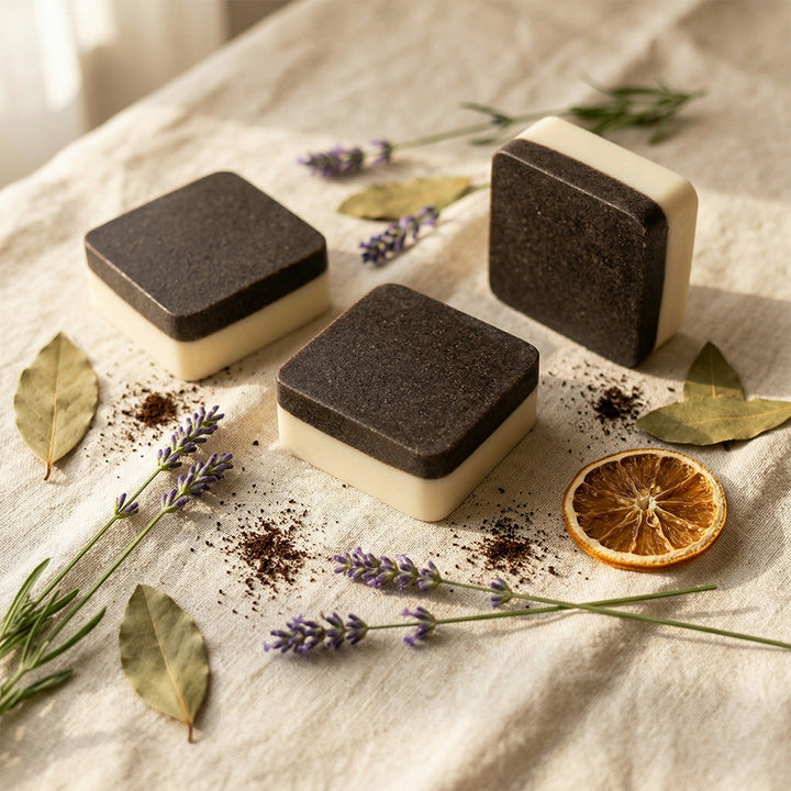Upcycled Coffee Ground Exfoliating Bar Soap, 3 Ct.
