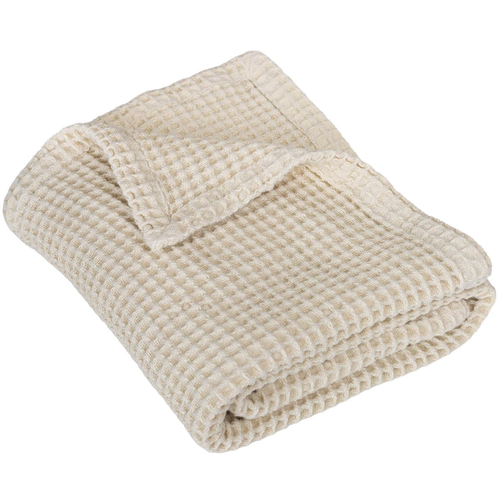 Organic Cotton Waffle Weave Baby Throw Blanket