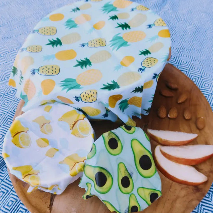 Compostable GOTS Organic Cotton Food Wraps, 3 Ct.