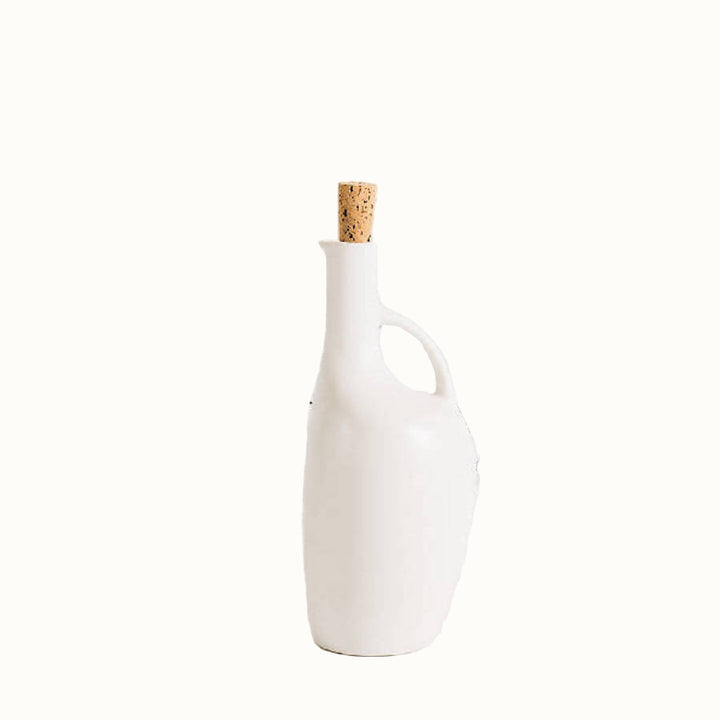 Handcrafted Stoneware Canard Oil Bottle, 34 oz.