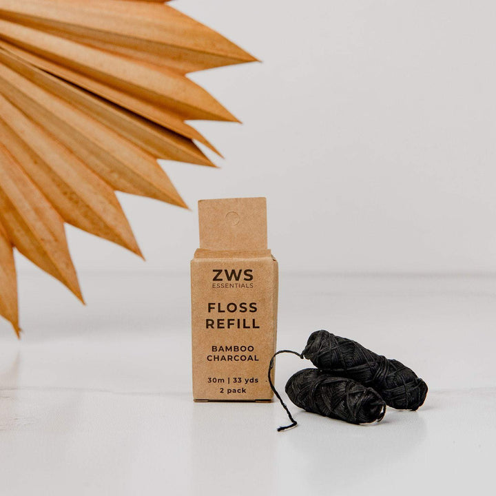 Biodegradable Bamboo Charcoal Dental Floss, 33 yds.