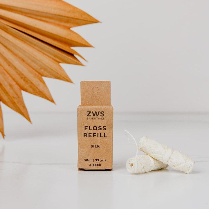 Biodegradable Silk Dental Floss, Peppermint, 98 ft.