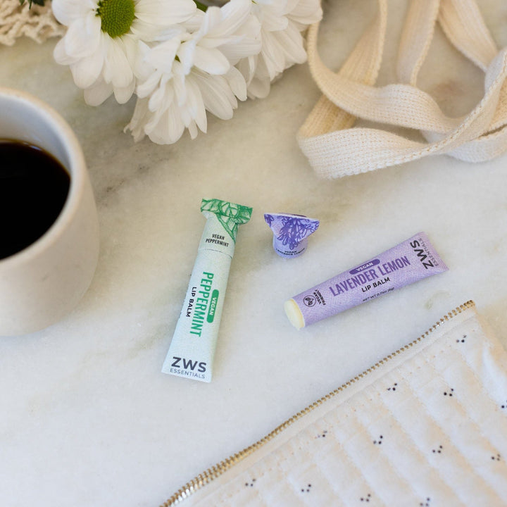 Organic Plant-Based Lip Care Balm, Compostable Tube