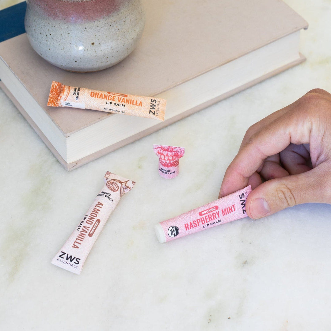 Organic Plant-Based Lip Care Balm, Compostable Tube