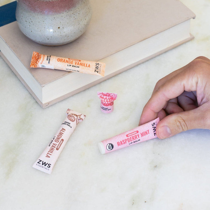 Organic Plant-Based Lip Care Balm, Compostable Tube
