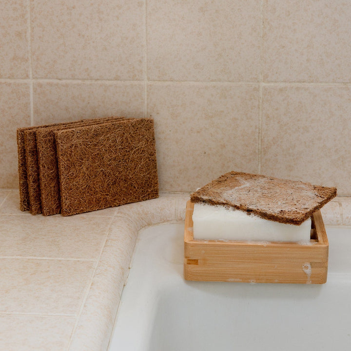 Biodegradable Coconut Coir Kitchen Scourers, 5 Ct.