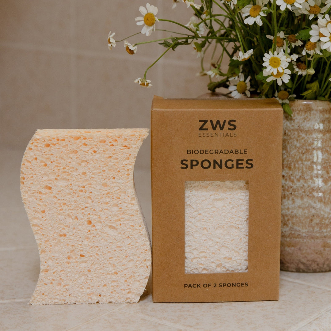 Biodegradable Wood Pulp Kitchen Sponges, 4 Ct.