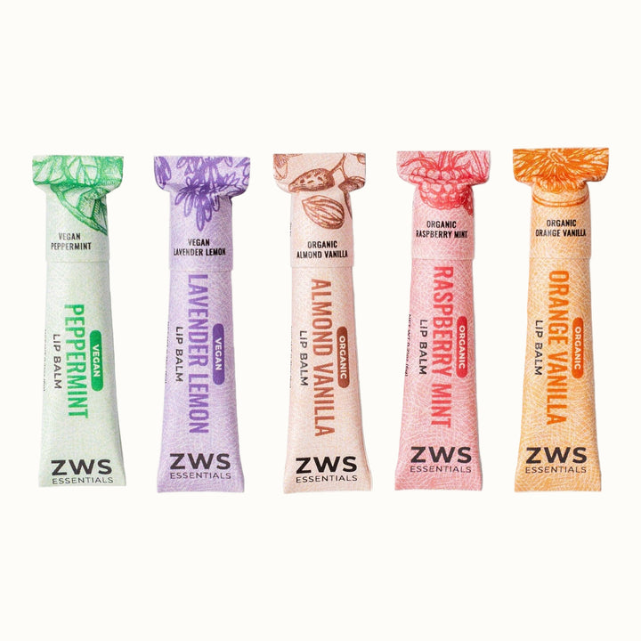 Organic Plant-Based Lip Care Balm, Compostable Tube