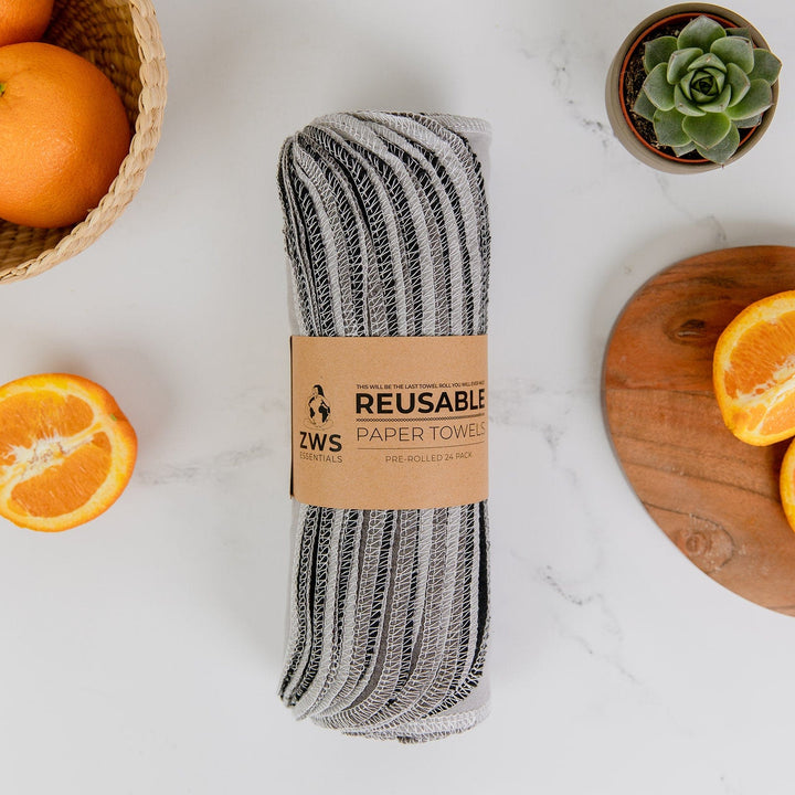 Organic Cotton Flannel Reusable Paper Towels