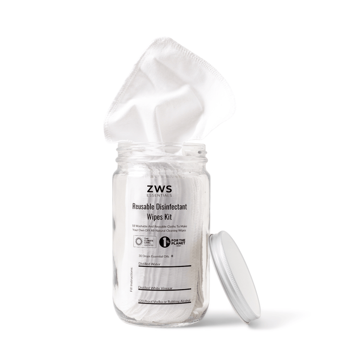 DIY Disinfectant Cloth Kit, Glass Jar, 18 Ct.