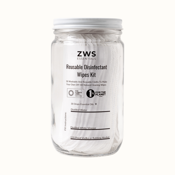 DIY Disinfectant Cloth Kit, Glass Jar, 18 Ct.
