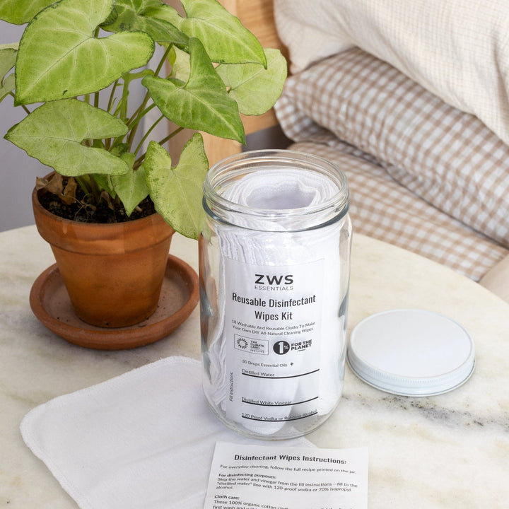 DIY Disinfectant Cloth Kit, Glass Jar, 18 Ct.