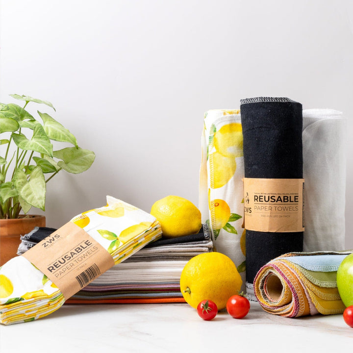 Organic Cotton Flannel Reusable Paper Towels