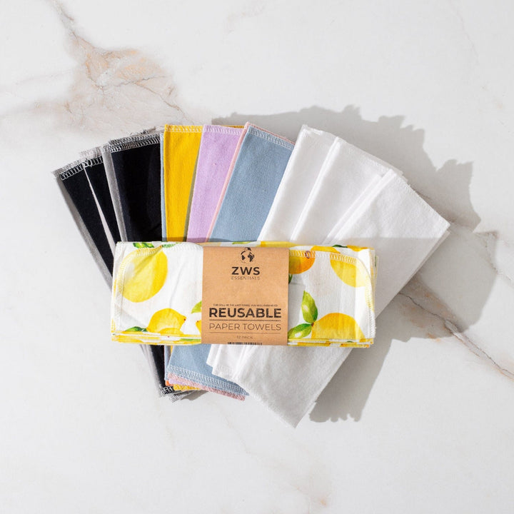 Organic Cotton Flannel Reusable Paper Towels